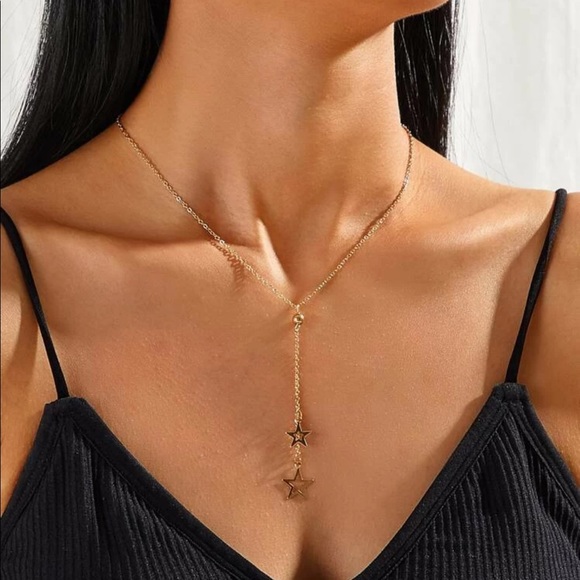 My Added Sparkle Jewelry - 3/$30 Star Lariat Chain Necklace